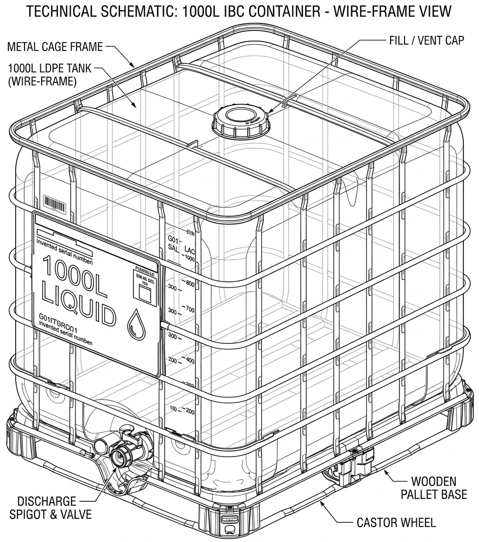 Modular water storage container